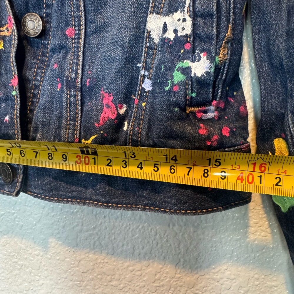 LUC Gap kids blue Jean jacket sz Large “Artist” 9-10 - Picture 7 of 10